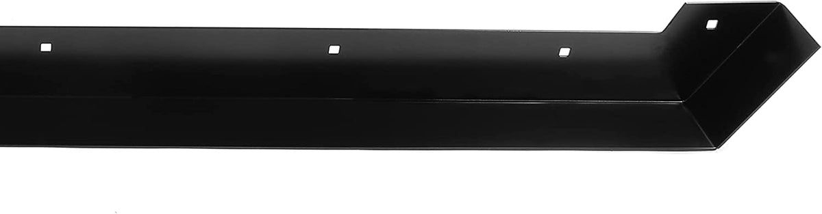 2PCS Powder Coated Steel Black Rock Sliders E746370