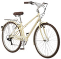 700c 7 Speeds Cream Hybrid Bike Q22557
