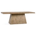 84" Reclaimed Pine Wood Dining Table Natural Rawhide Finish X9133