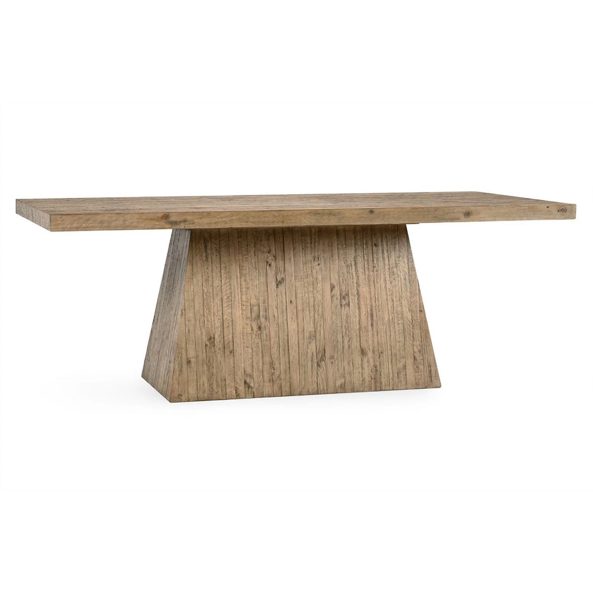 84" Reclaimed Pine Wood Dining Table Natural Rawhide Finish X9133