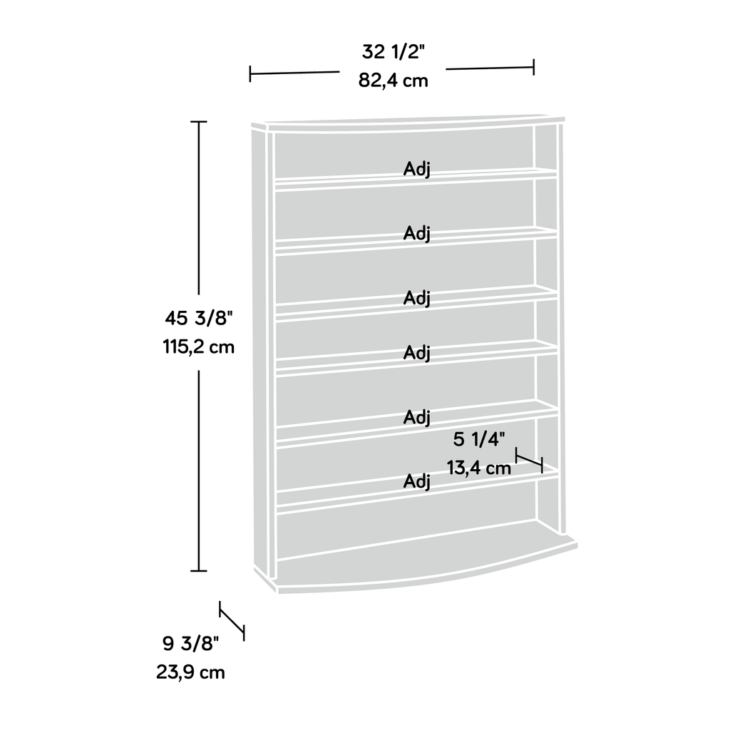 Cinnamon Cherry Multimedia Storage Tower E265689