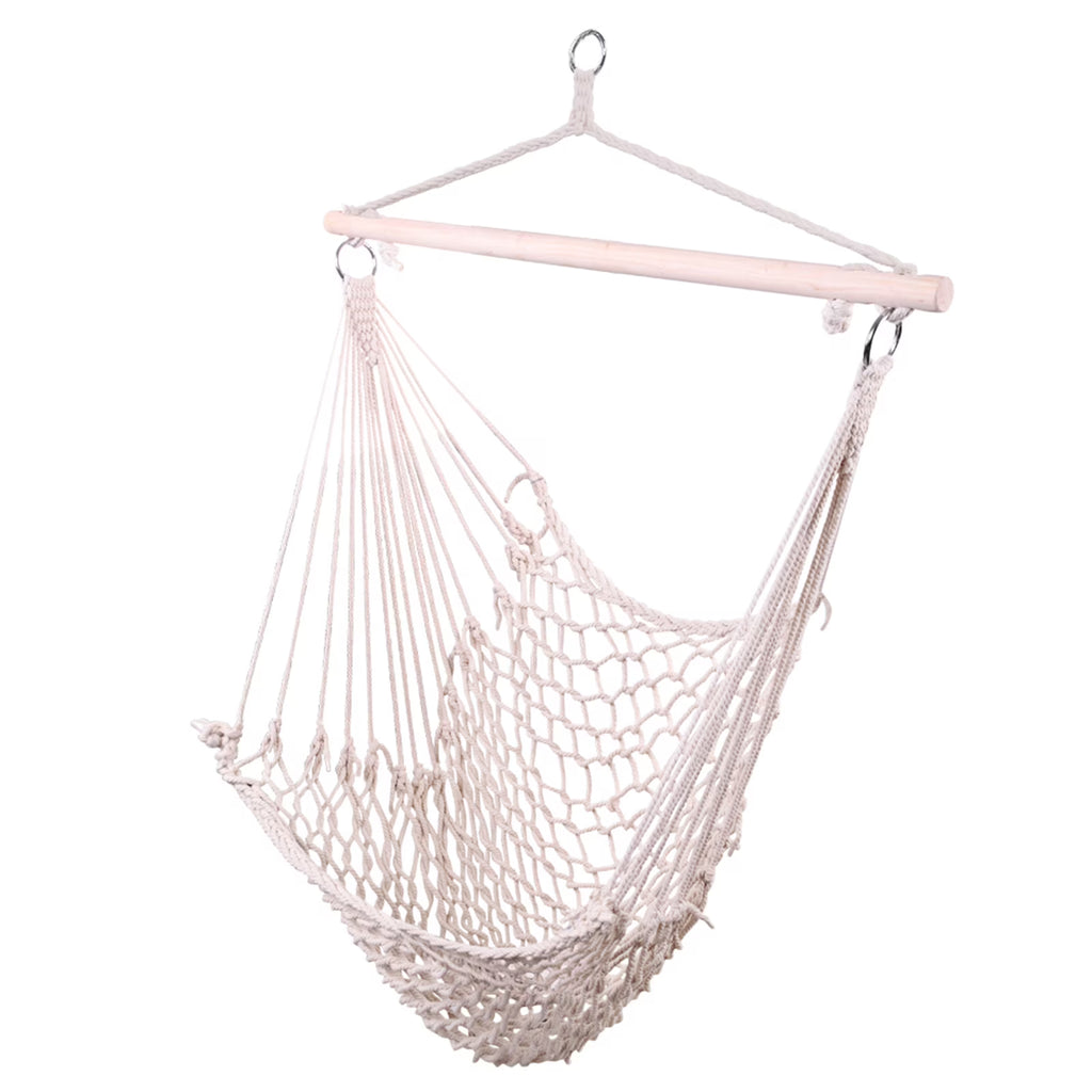 Beige Hanging Rope Air/Sky Chair Swing A162