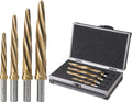 4pcs Bridge Construction Reamer Set M2 HSS Taper Chucking Reamer Drill Bit E49373