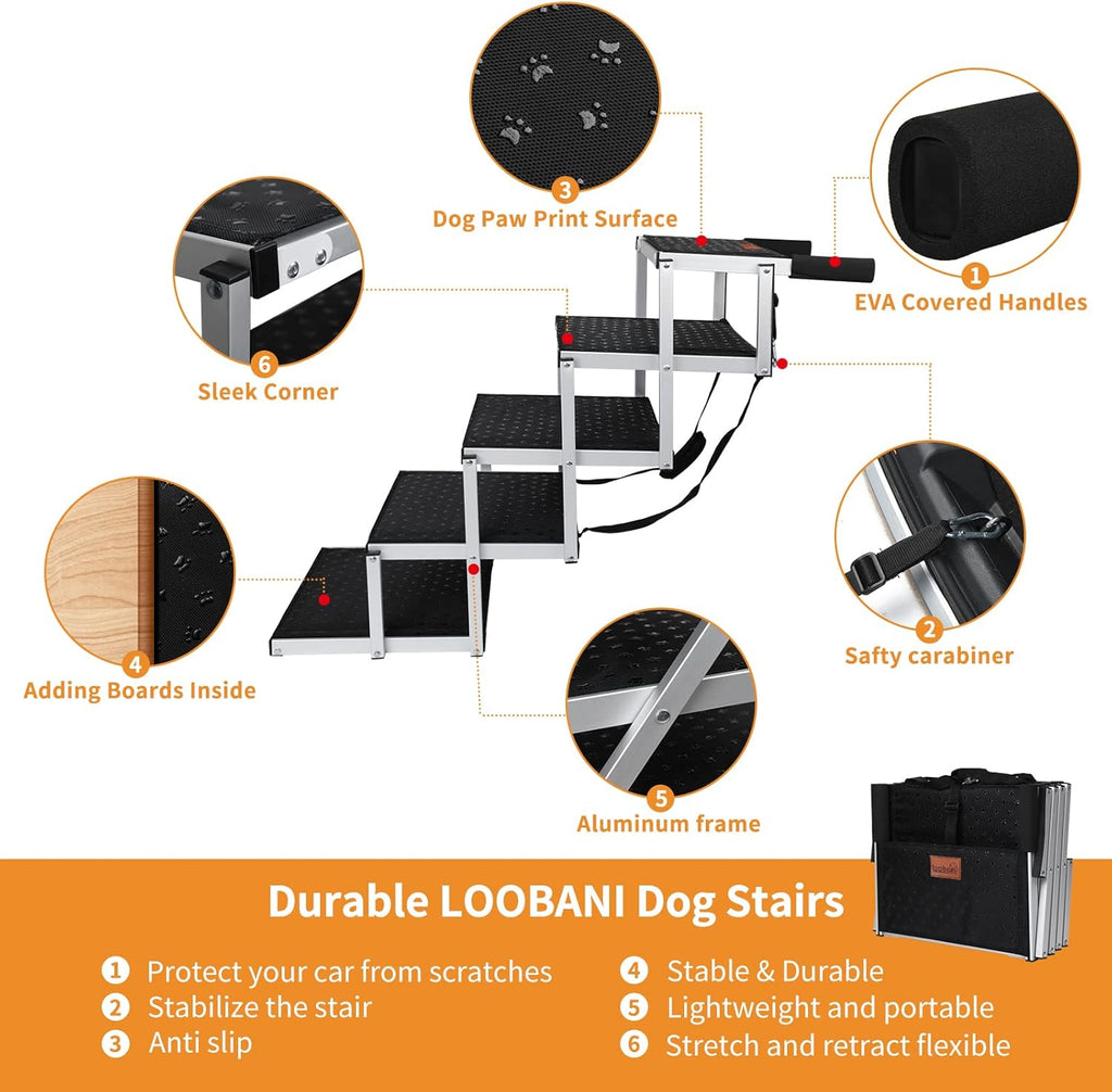 Folding Dog Ramp with Nonslip Surface J1390