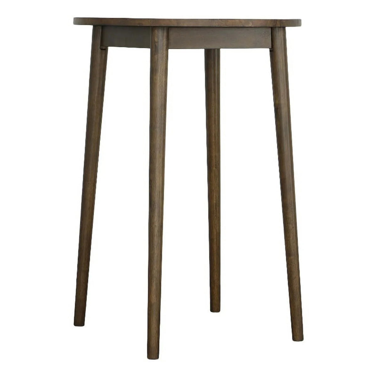 Wood Round Bar/Pub Table in Walnut Brown O224406