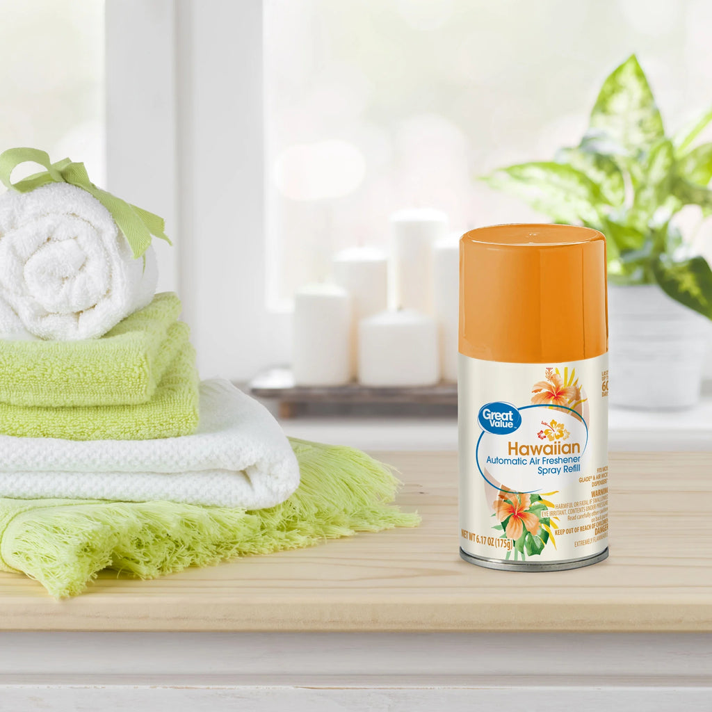 Automatic Air Freshener Spray Refill, Hawaiian, 2 Pieces P99357