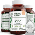Zinc Gluconate 50mg Gluten Free Vegan Tablets V45174