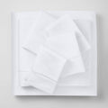 California King 6pc 1000 Thread Count Solid Sheet Set True White U745