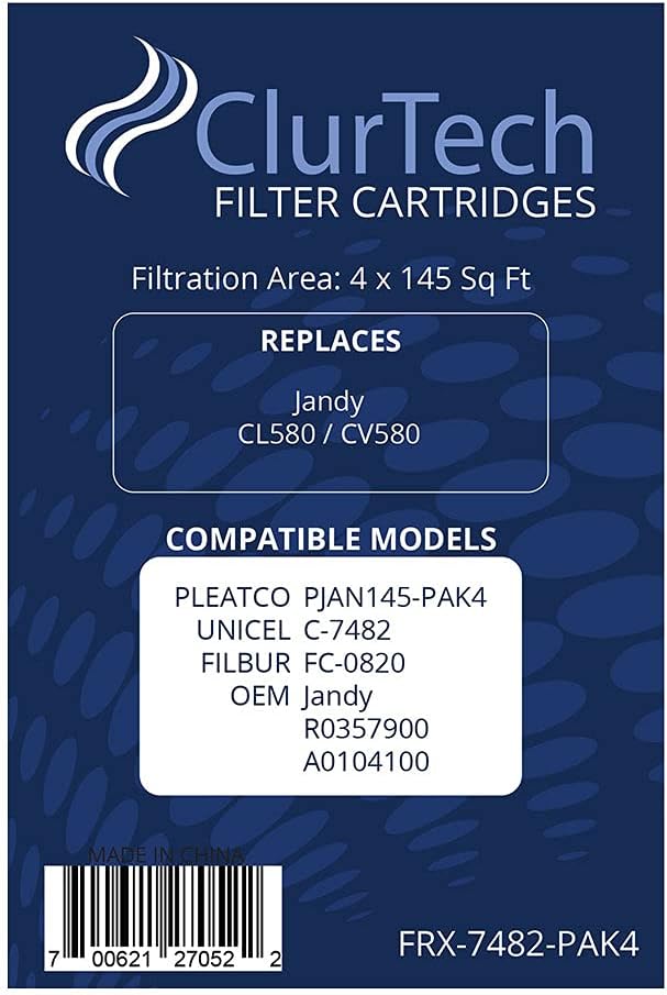 4 Pack Replacement Pool or Spa Filter Cartridge X7979