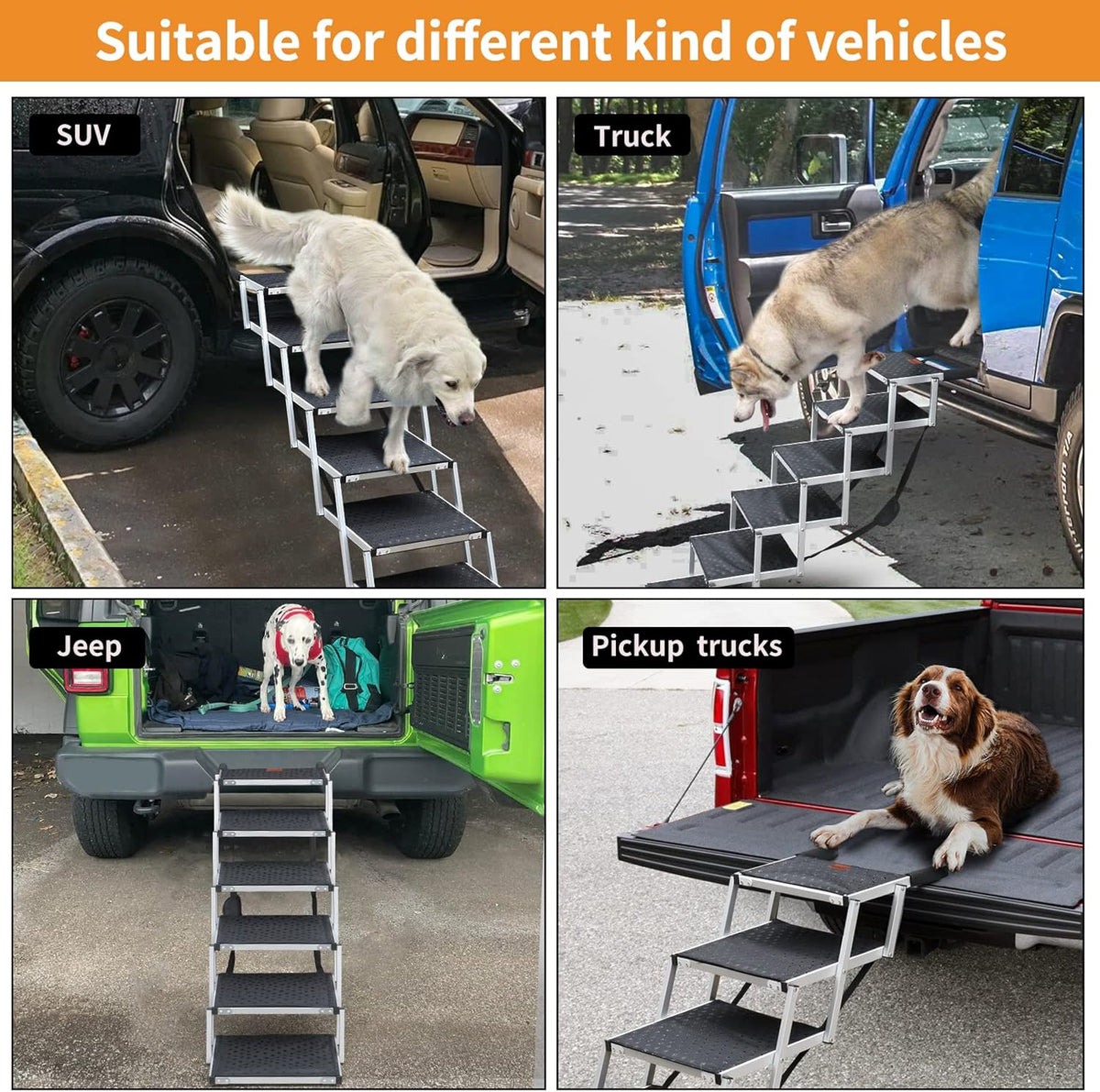 Folding Dog Ramp with Nonslip Surface J1390