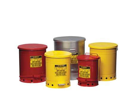 10 Gallon Red Oily Waste Can T741813