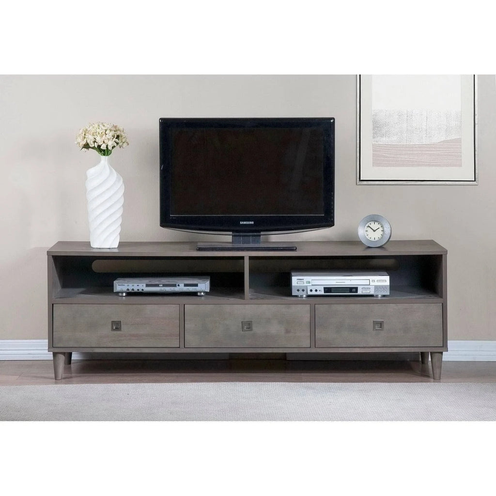 Gray Rubberwood Entertainment Center Z972