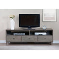 Gray Rubberwood Entertainment Center Z972