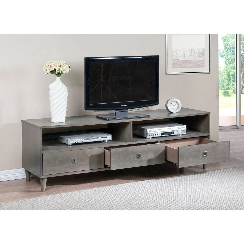 Gray Rubberwood Entertainment Center Z972
