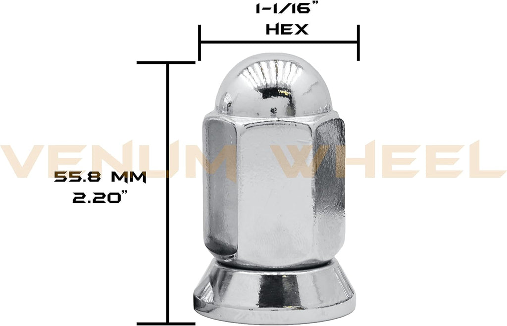 16 Pc Chrome Lug Nuts M14x1.5 Thread Pack of 2 J465028