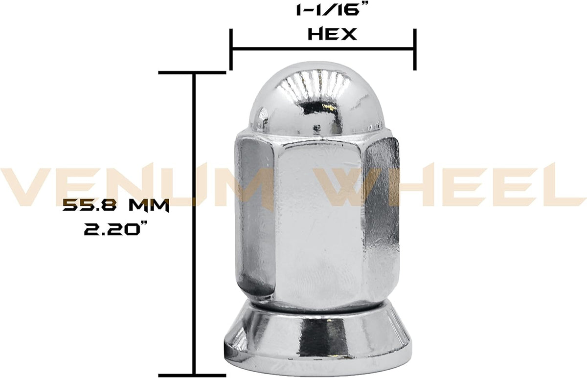 16 Pc Chrome Lug Nuts M14x1.5 Thread Pack of 2 J465028