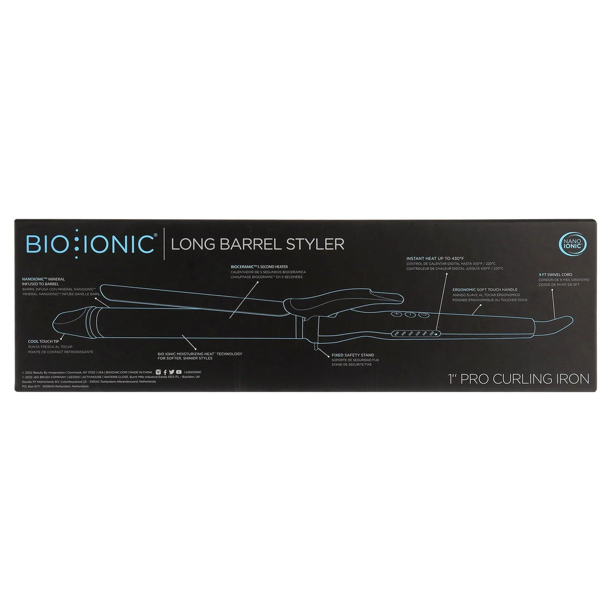 Long Barrel Curling Iron D2310