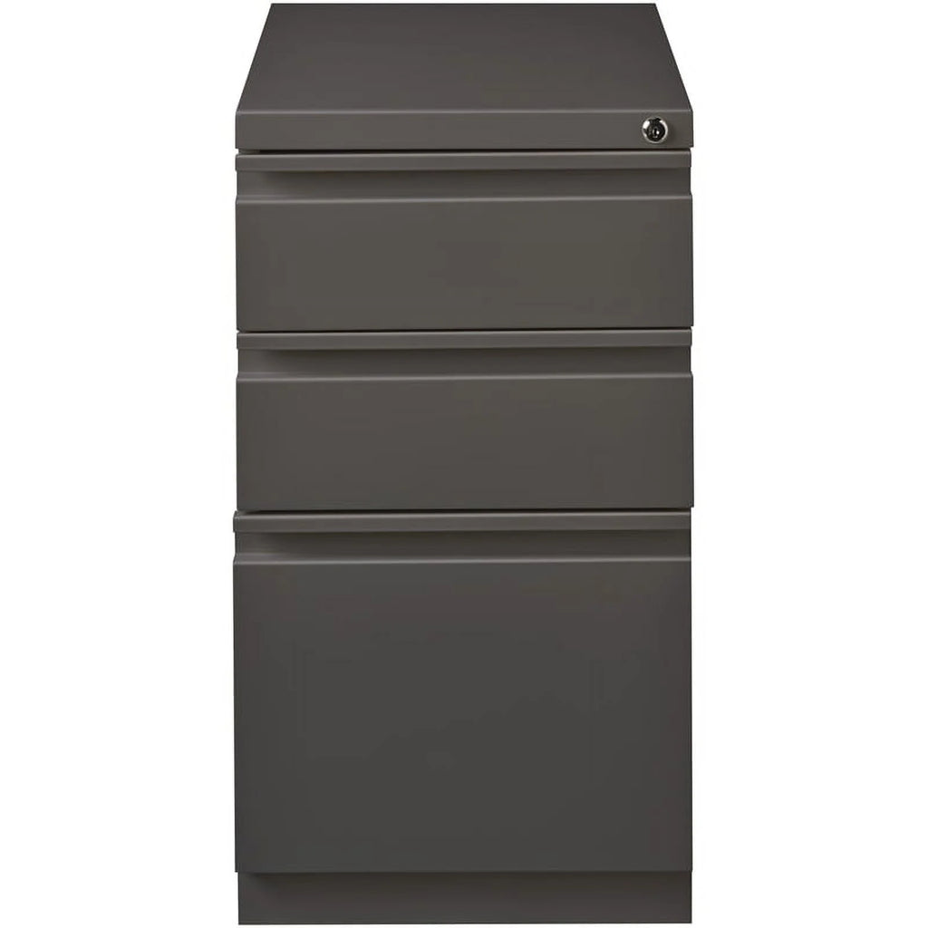 Espresso 3-Drawer Metal Mobile File Cabinet G344511