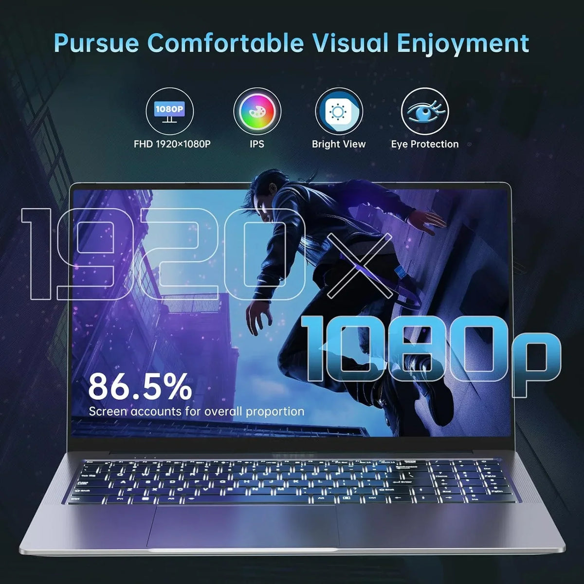 Graphite 15.6 FHD Gaming Laptop with 32GB RAM 1TB SSD U28829
