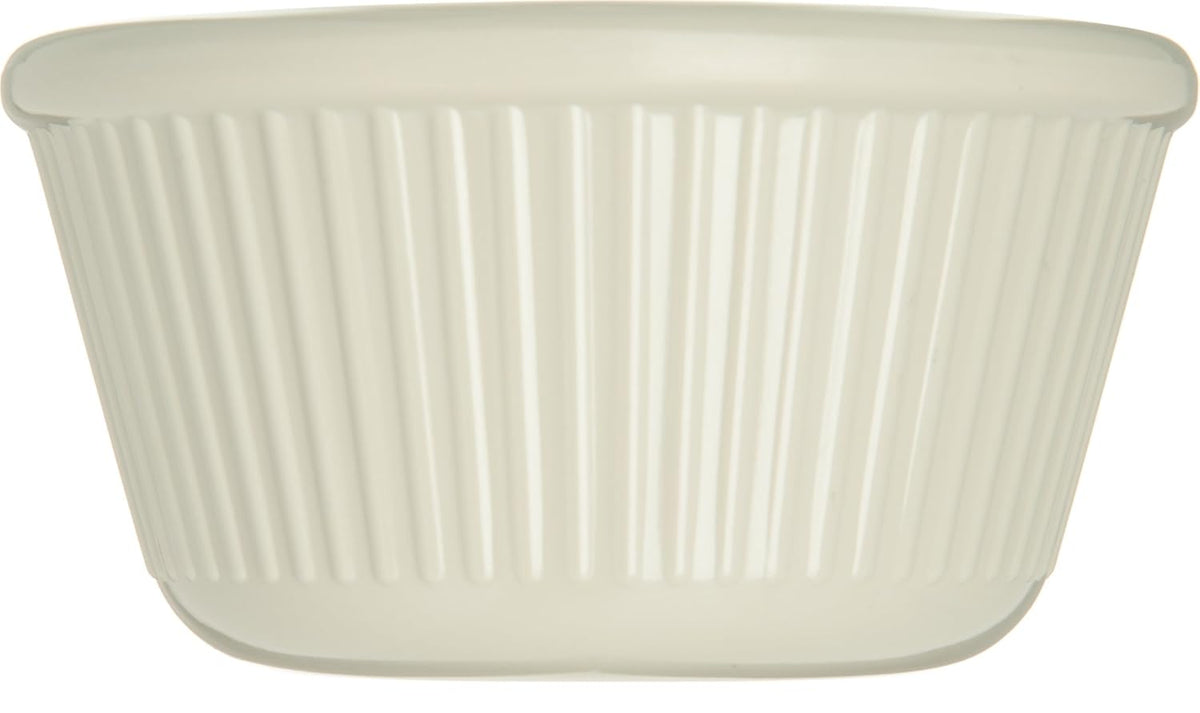 Melamine Fluted Ramekin Set, 4 oz Capacity, Bone (Case of 12) O16383