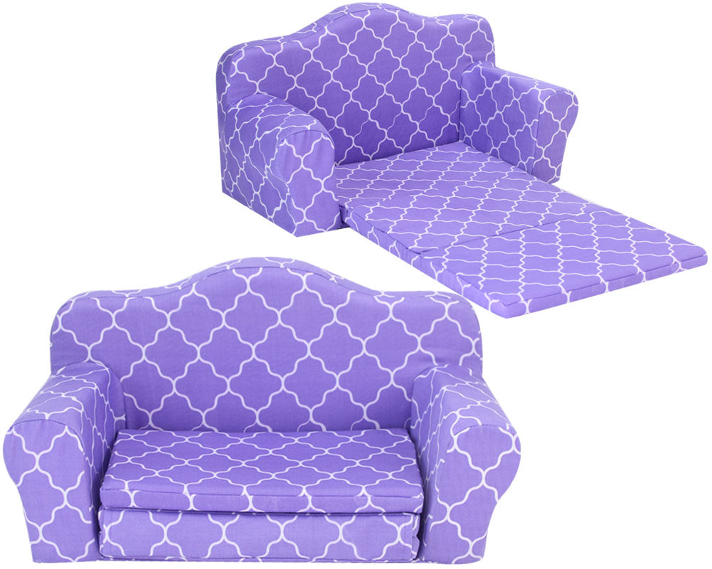 Plush Pull Out Couch/Double Bed for 18" Dolls P8381