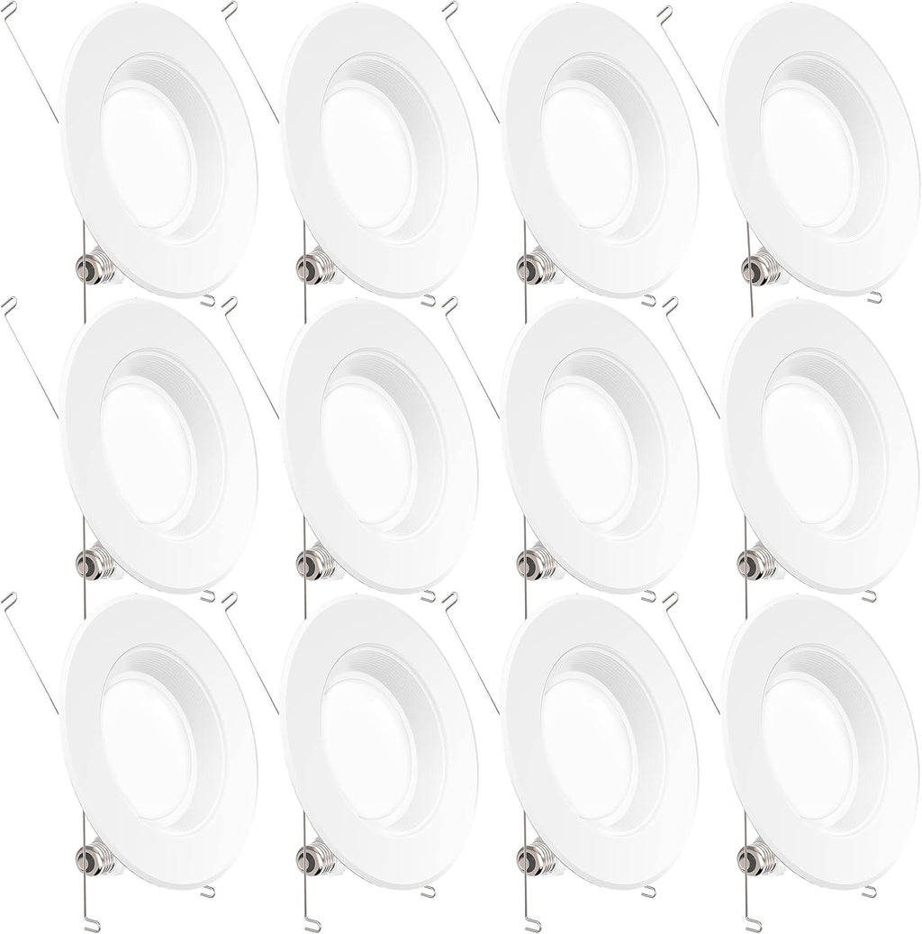12 Pack 5/6 Inch LED Recessed Lighting Retrofit Conversion Kit J7577