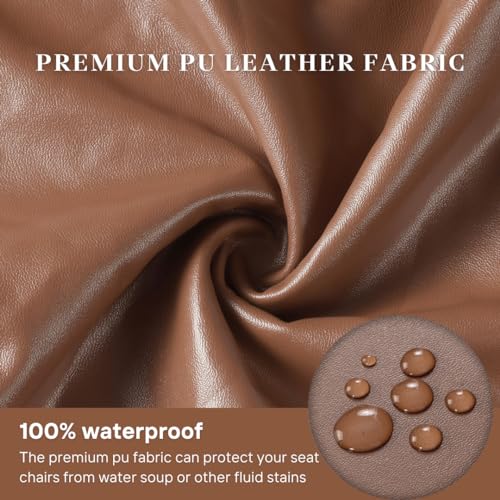 Waterproof PU Bar Stool Covers Set of 2 E5590