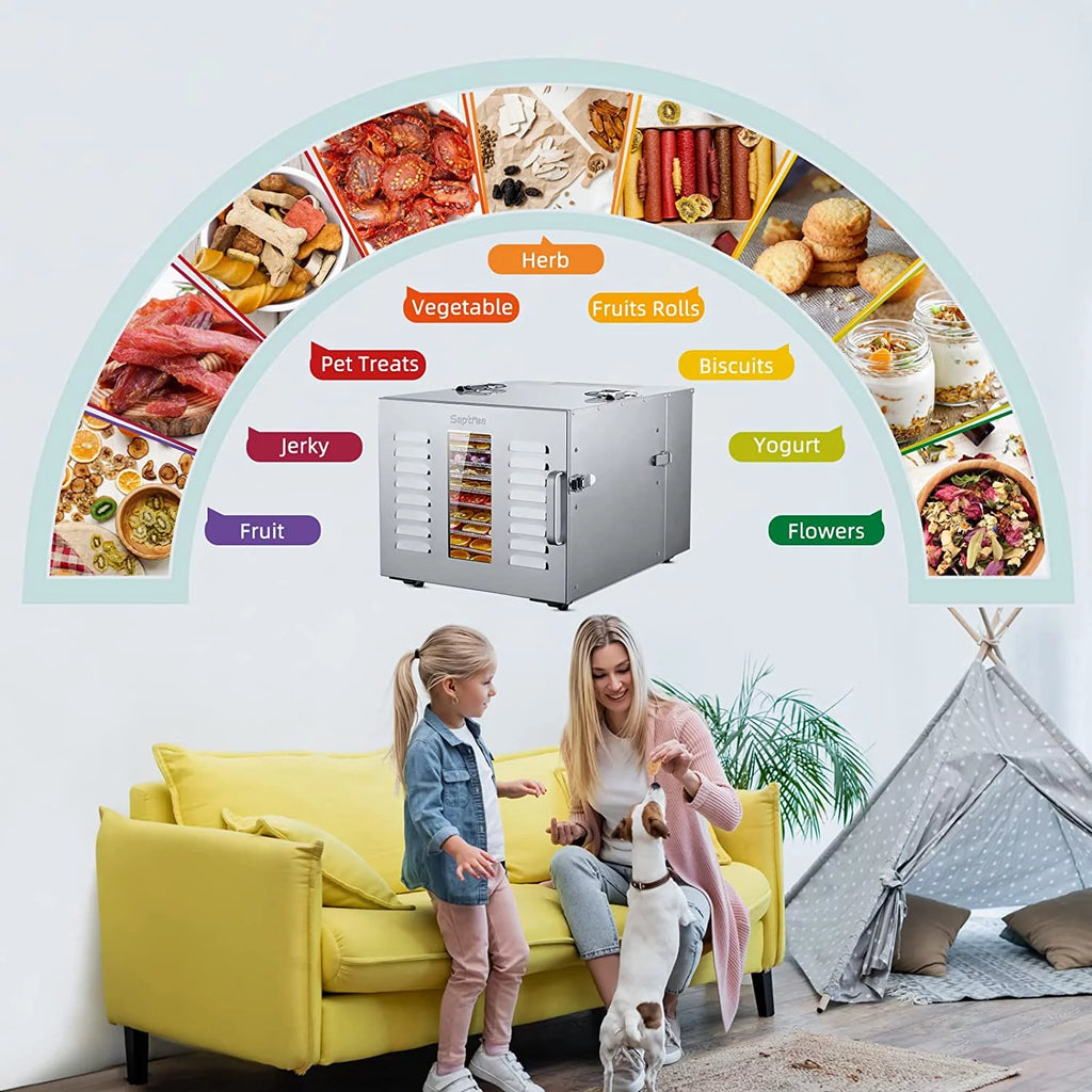 10 Trays Stainless Steel Food Dehydrator D47757