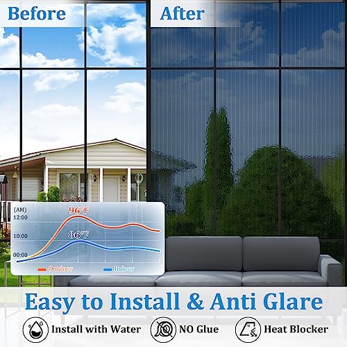 Black 23.6x78.7in Window Film L86371