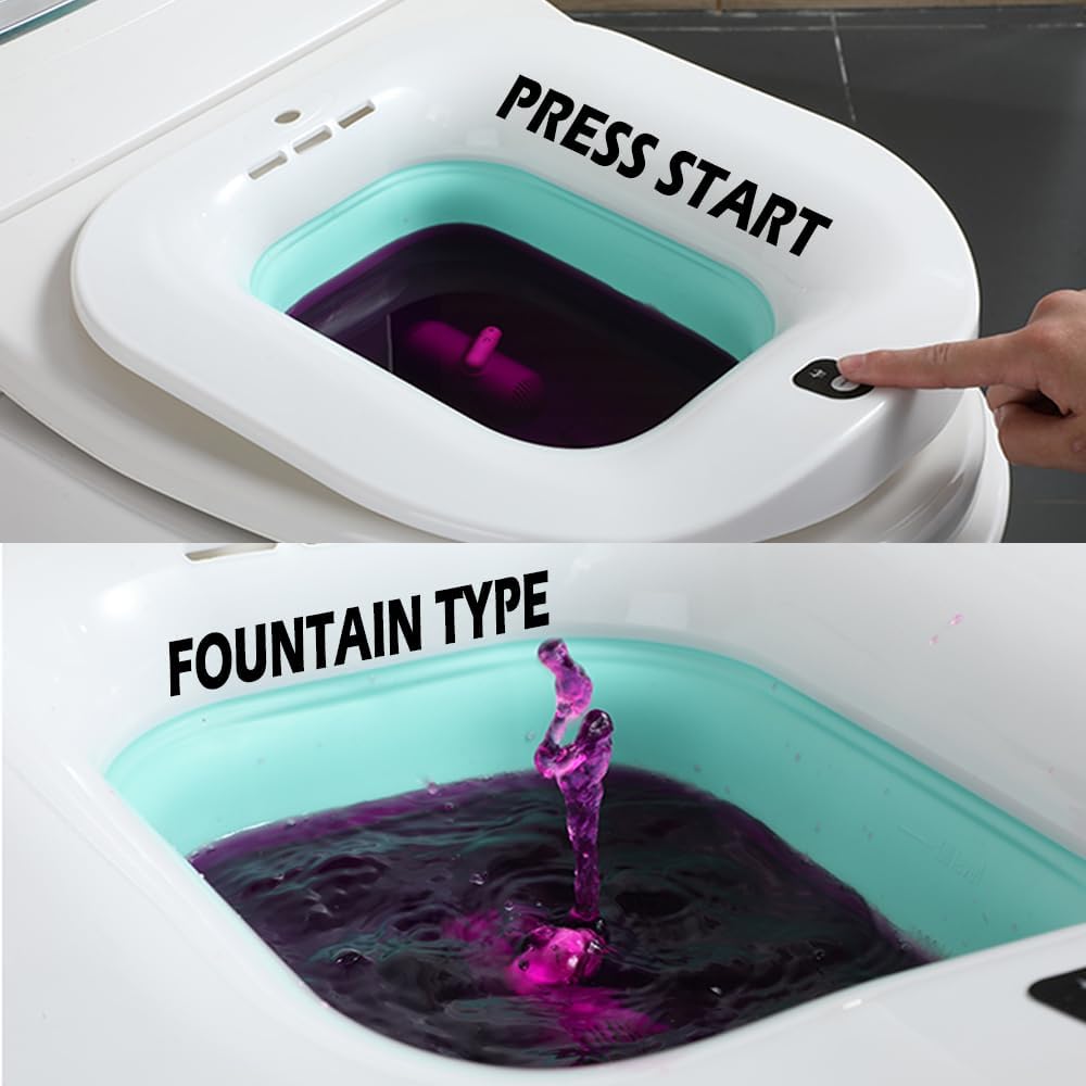 Wireless Battery Powered Collapsible Sitz Bath Y86629