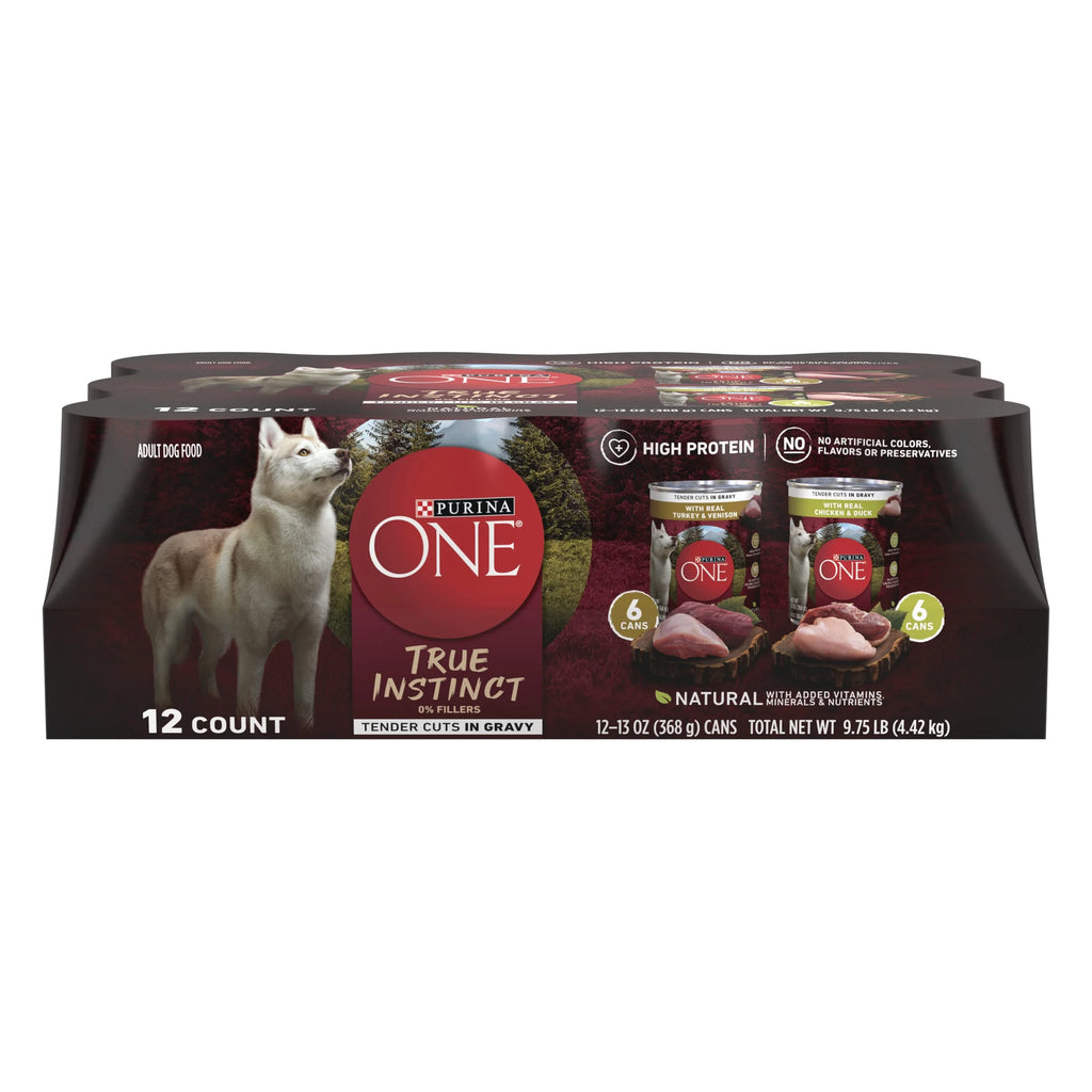 High Protein Wet Dog Food Variety Pack, 13 oz Cans (12 Pack) I9070