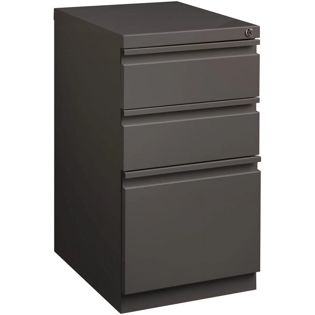 Espresso 3-Drawer Metal Mobile File Cabinet G344511