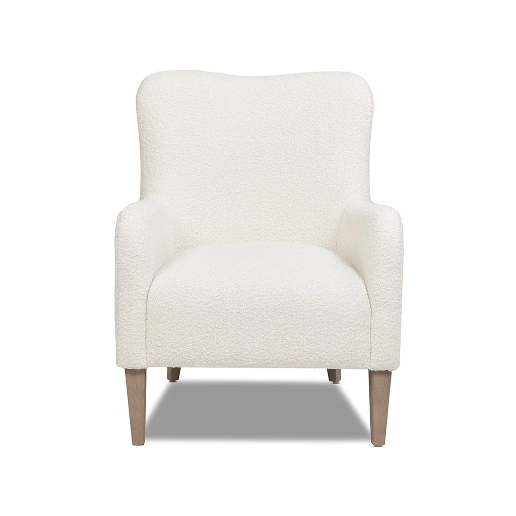 Ivory White Boucle Accent Chair C442