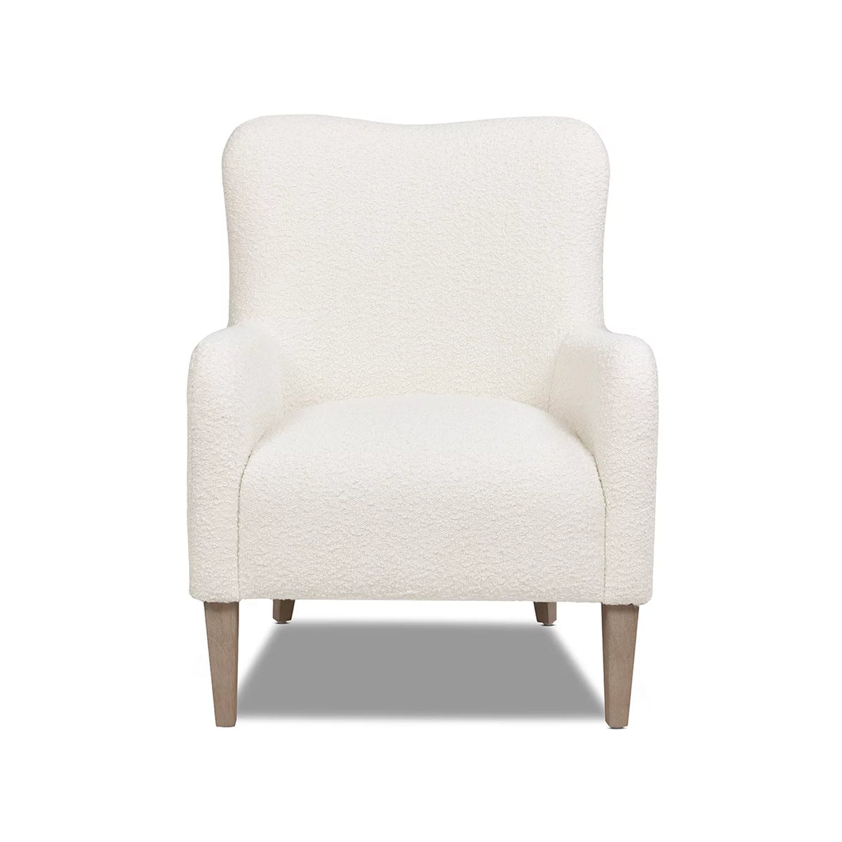 Ivory White Boucle Accent Chair C442