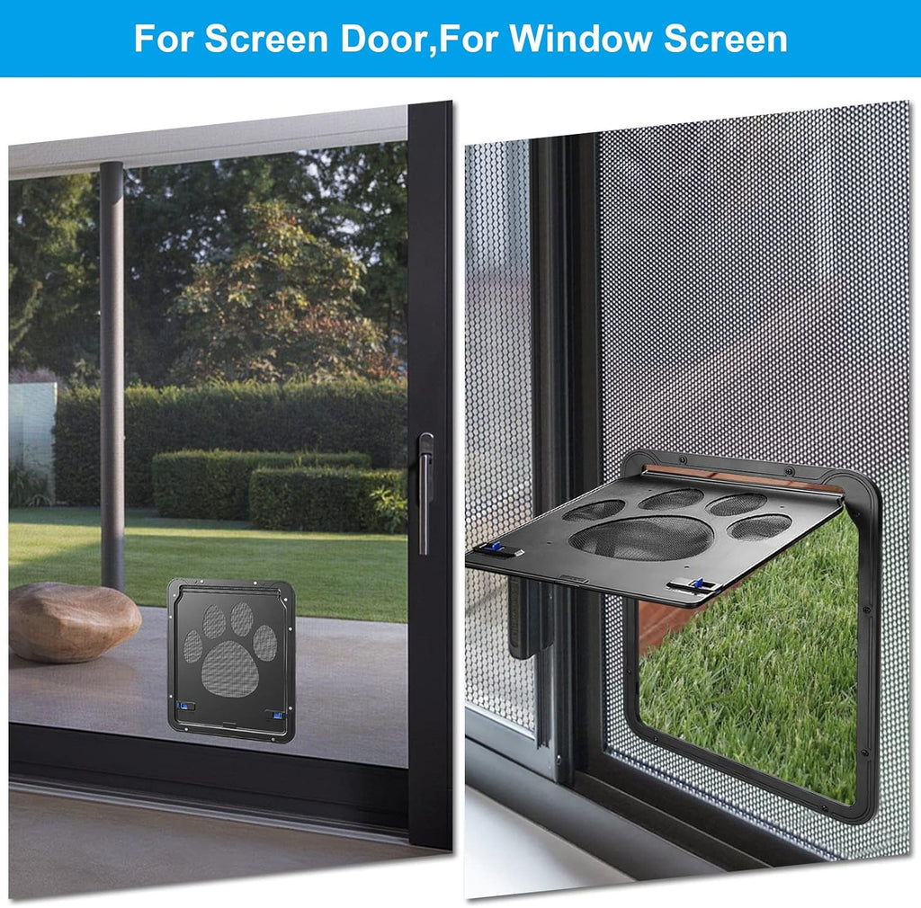 Lockable Magnetic Flap Pet Screen Door, Pack of 2 U3504
