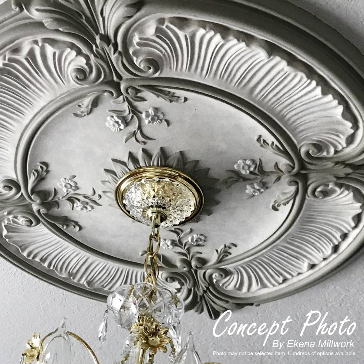 Steel Gray Ceiling Medallion V1700