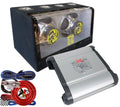12" 2000W Bandpass Bass Box + Car Audio Amplifier + Kit Bundle L405656
