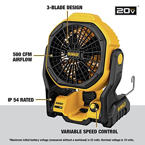 20V MAX Cordless Fan, 11-Inch, Tool Only W86986