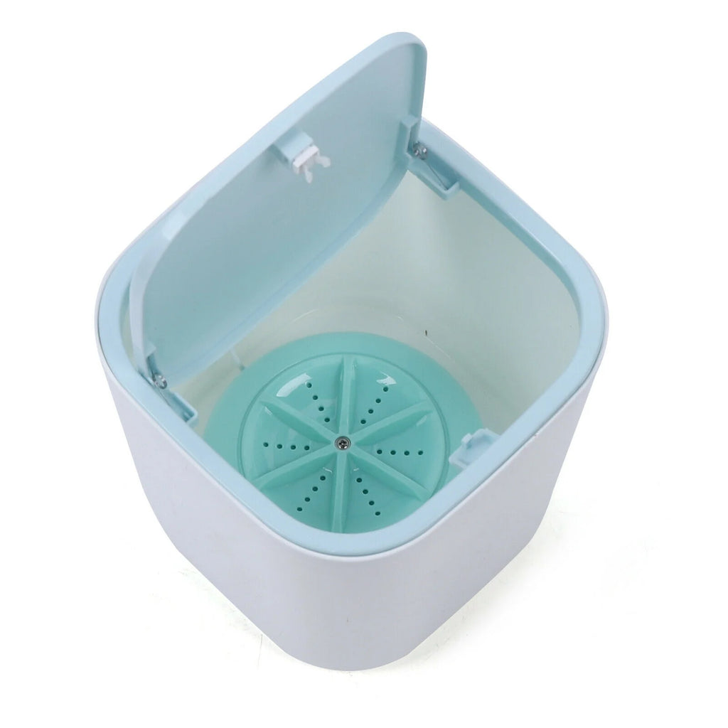 3.8L Portable Rotating Mini Washer Machine Plastic USB Blue L509