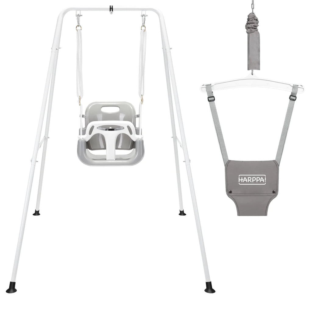 2-in-1 Toddler Swing Set with Stand, Black T888824