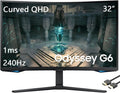 32" Curved QHD Gaming Monitor, 240Hz, 1ms, Black L296