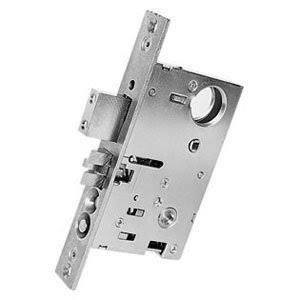 Left Handed Entrance and Apartment Mortise Lock with 2-1/2x22 Backs, Satin Nickel Q81100