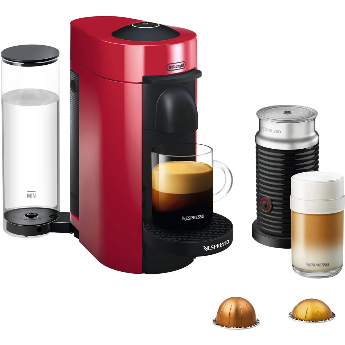 Red Coffee and Espresso Machine N8272