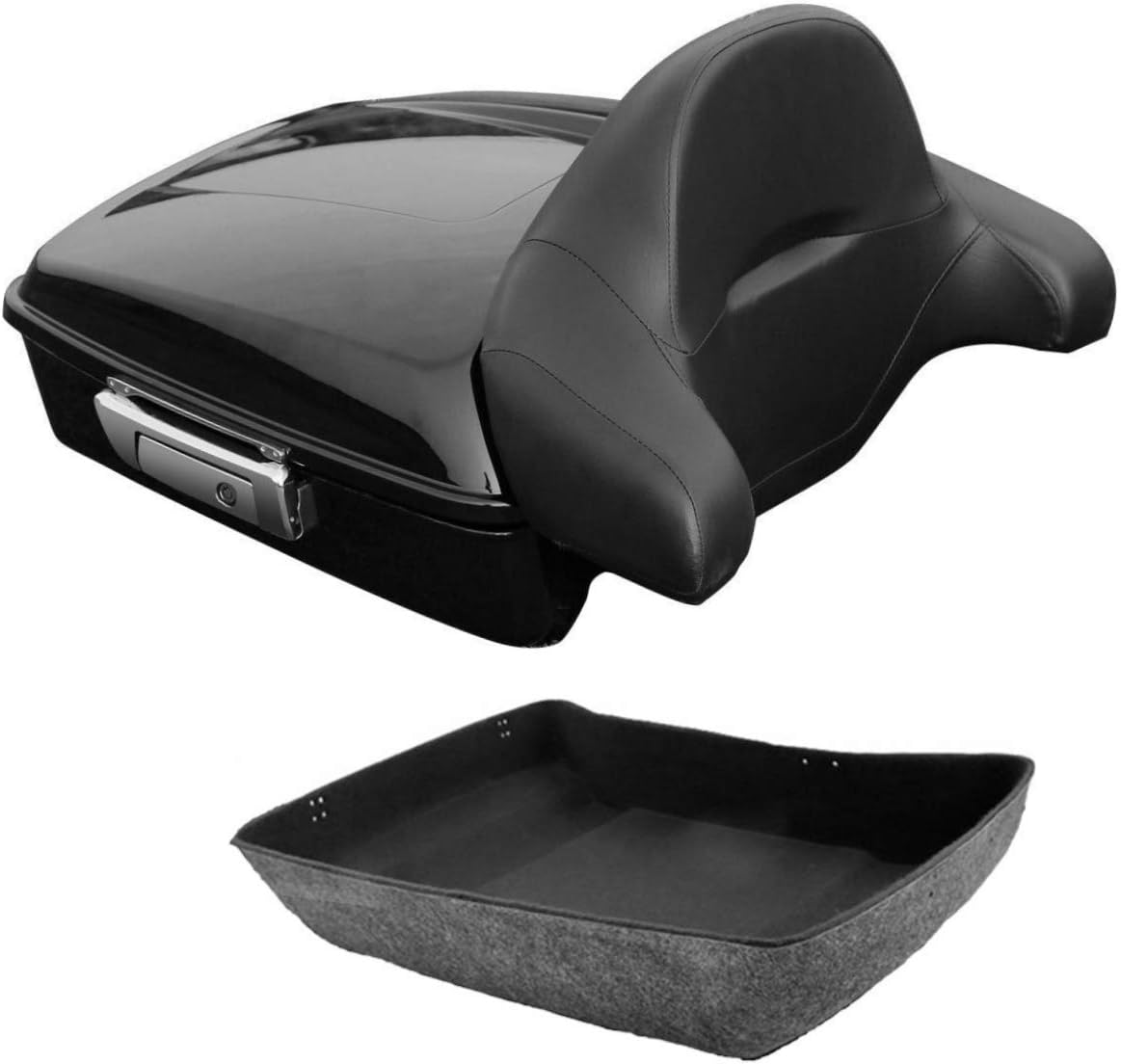 Chopped Tour Pak Trunk & Solo Mounting Rack Backrest + Base Plate F280389