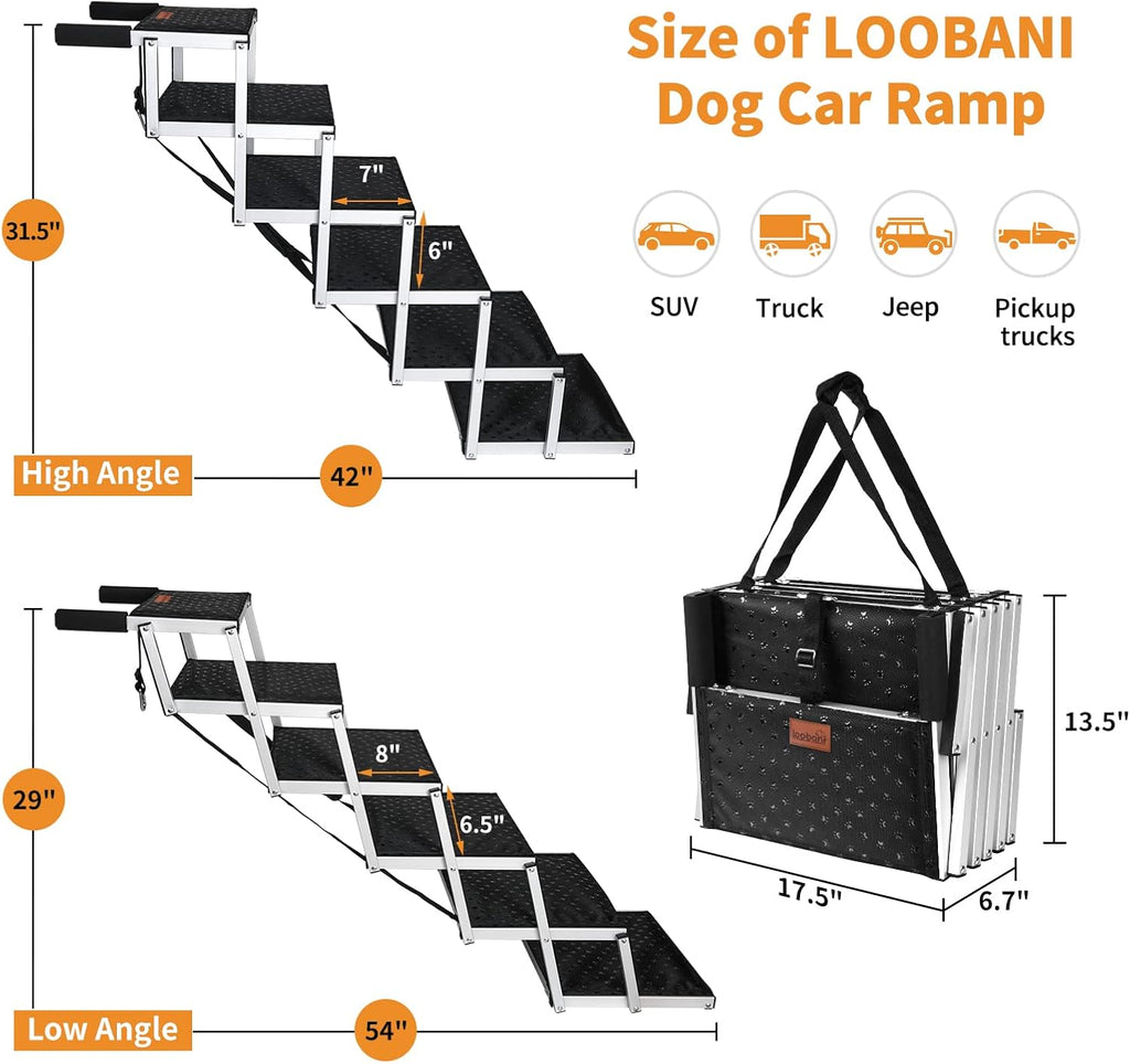 Folding Dog Ramp with Nonslip Surface J1390