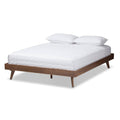 Solid Wood Bed Frame Full / Walnut Brown S27659