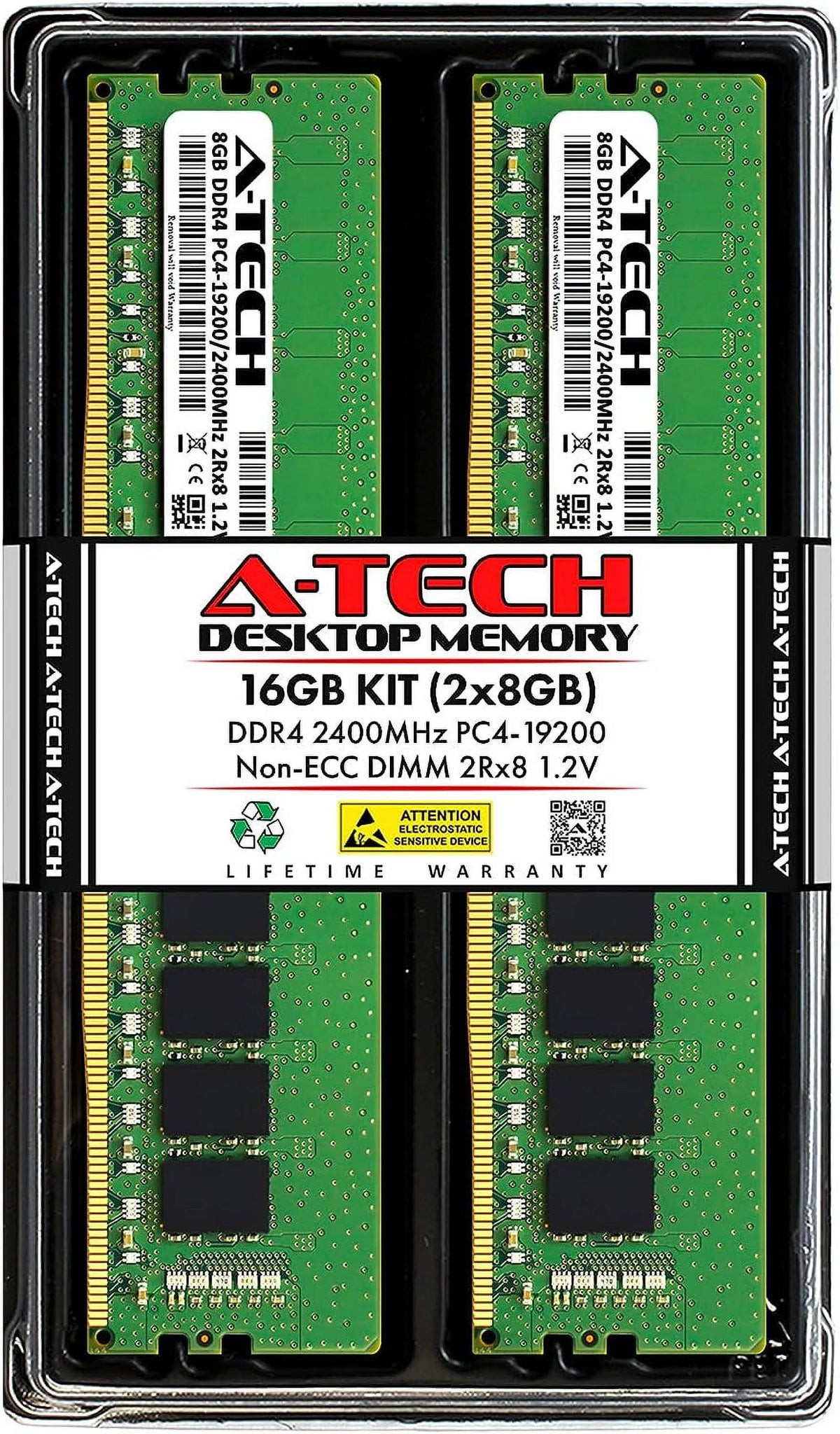 16GB (2x8GB) DDR4 2400MHz DIMM Non-ECC Desktop RAM K998