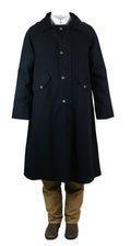 Black Cotton Knee Length Duster H609460