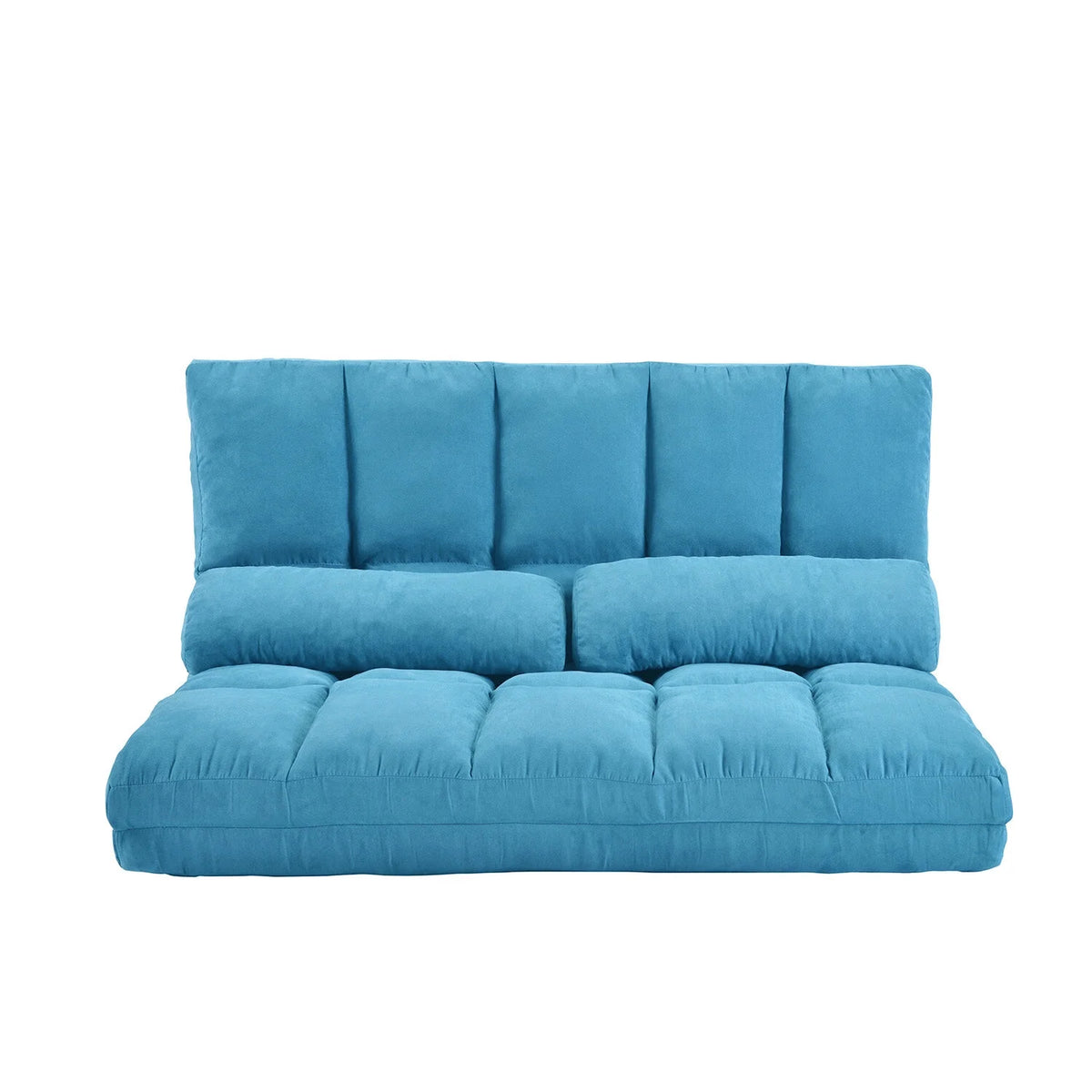 Blue Double Chaise Lounge Sofa with Two Pillows E2995