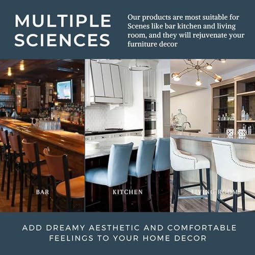 Waterproof PU Bar Stool Covers Set of 2 E5590